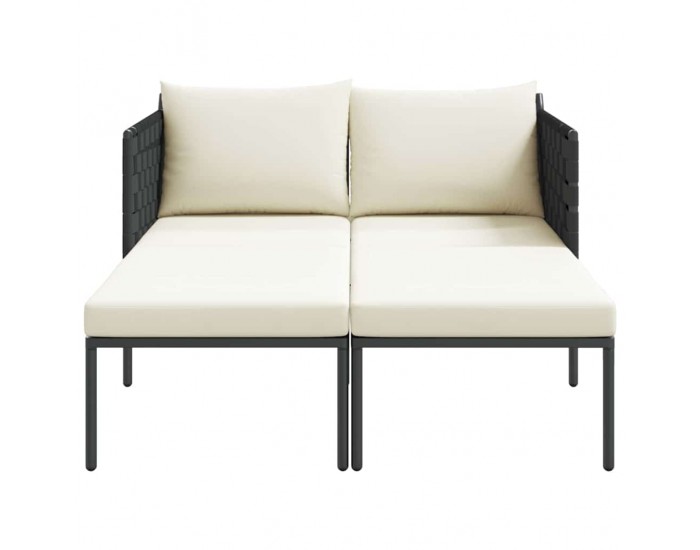 Sonata H Шезлонг с възглавница Антрацит 115 x 153 x 69.5см Стомана