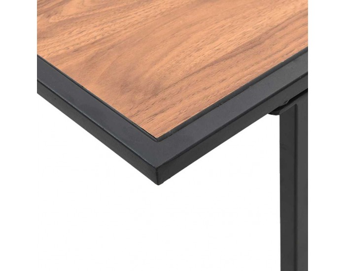 Sonata H Градинска маса Кафяво 100 x 55 x 70 см Стомана и DPC