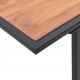 Sonata H Градинска маса Кафяво 100 x 55 x 70 см Стомана и DPC