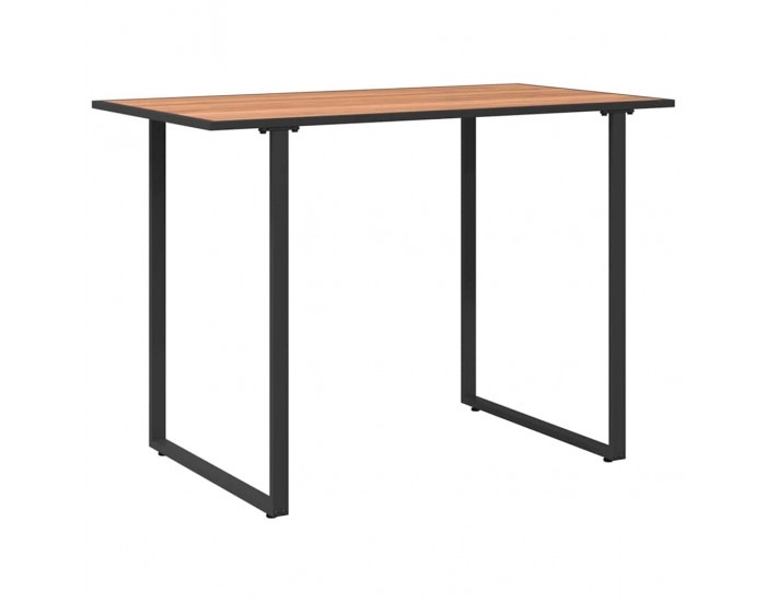 Sonata H Градинска маса Кафяво 100 x 55 x 70 см Стомана и DPC