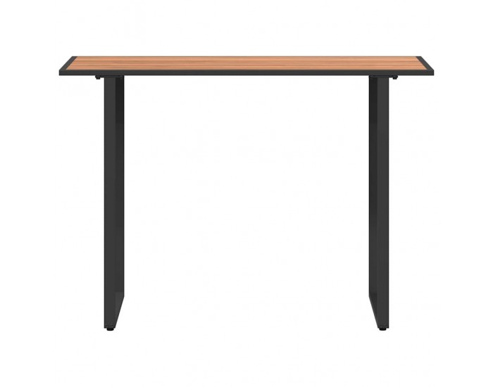 Sonata H Градинска маса Кафяво 100 x 55 x 70 см Стомана и DPC