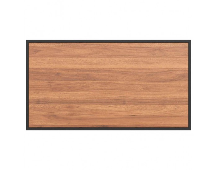 Sonata H Градинска маса Кафяво 100 x 55 x 70 см Стомана и DPC