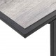 Sonata H Градинска маса Сив 100 x 55 x 70 см Стомана и DPC