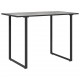 Sonata H Градинска маса Сив 100 x 55 x 70 см Стомана и DPC
