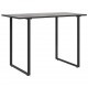 Sonata H Градинска маса Сив 100 x 55 x 70 см Стомана и DPC