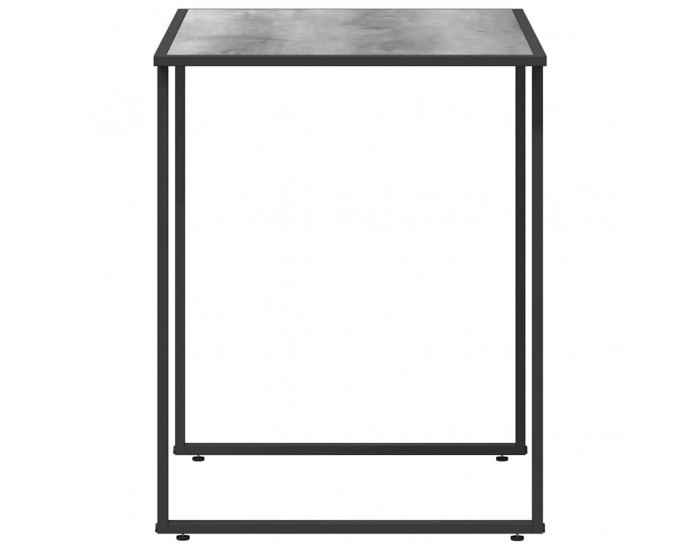 Sonata H Градинска маса Сив 100 x 55 x 70 см Стомана и DPC