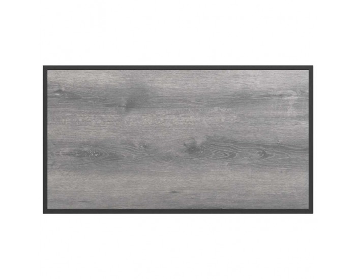 Sonata H Градинска маса Сив 100 x 55 x 70 см Стомана и DPC