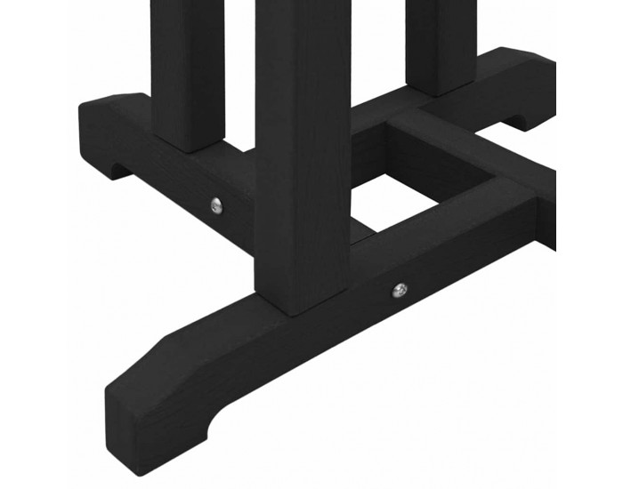 Sonata H Бар маса Черно 55 x 55 x 107 cm HDPE
