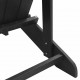 Sonata H Стол Adirondack с подложка за крака Черен HDPE