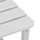 Sonata H Странична маса Adirondack Бяло 38 x 38 x 46 см HDPE