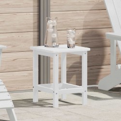 Sonata H Странична маса Adirondack Бяло 38 x 38 x 46 см HDPE - Mese de grădină