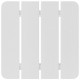Sonata H Странична маса Adirondack Бяло 38 x 38 x 46 см HDPE