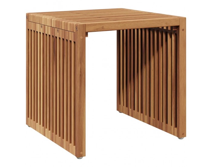 Sonata H Странична масичка за градина Кафяво 45 x 42.5 x 45 см