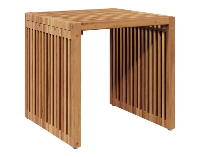 Sonata H Странична масичка за градина Кафяво 45 x 42.5 x 45 см