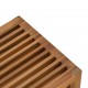 Sonata H Странична масичка за градина Кафяво 50 x 32.5 x 35 см