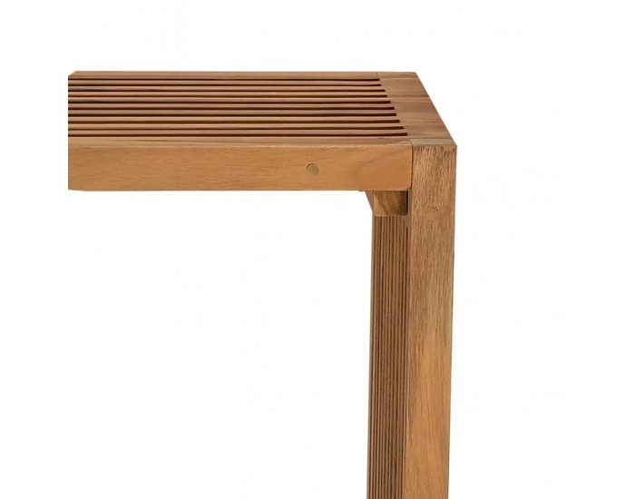 Sonata H Странична масичка за градина Кафяво 50 x 32.5 x 35 см