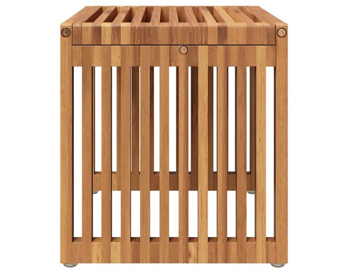 Sonata H Странична масичка за градина Кафяво 50 x 32.5 x 35 см