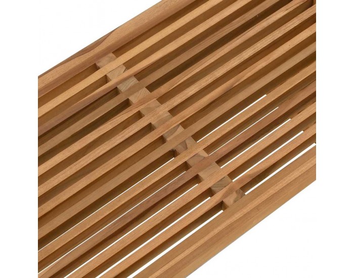 Sonata H Странична масичка за градина Кафяво 70 x 37.5 x 35.5 см