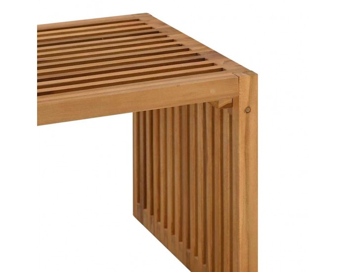 Sonata H Странична масичка за градина Кафяво 70 x 37.5 x 35.5 см
