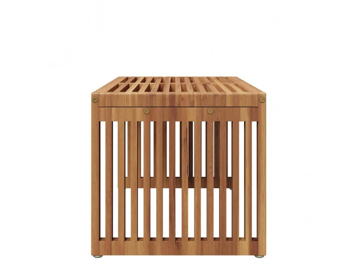 Sonata H Странична масичка за градина Кафяво 70 x 37.5 x 35.5 см