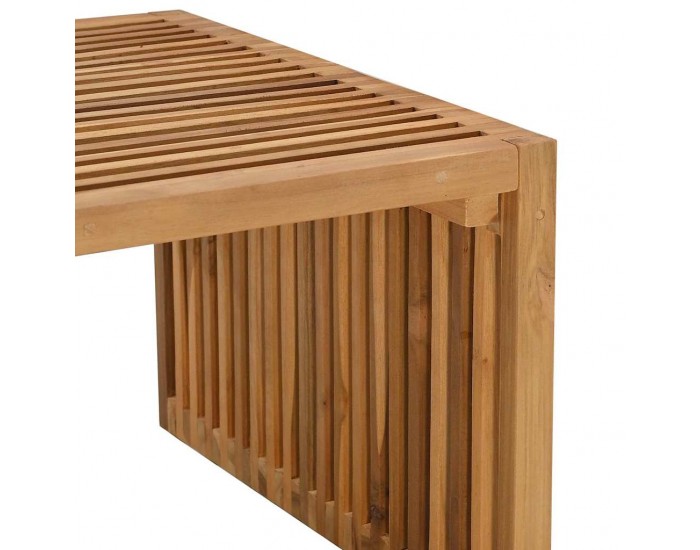 Sonata H Странична масичка за градина Кафяво 110 x 55 x 35.5 см
