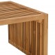 Sonata H Странична масичка за градина Кафяво 110 x 55 x 35.5 см