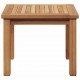 Sonata H Масичка за кафе Кафяво 45 x 45 x 36 cm Тиково дърво масив
