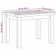 Sonata H Масичка за кафе Кафяво 50 x 35 x 36 cm Тиково дърво масив