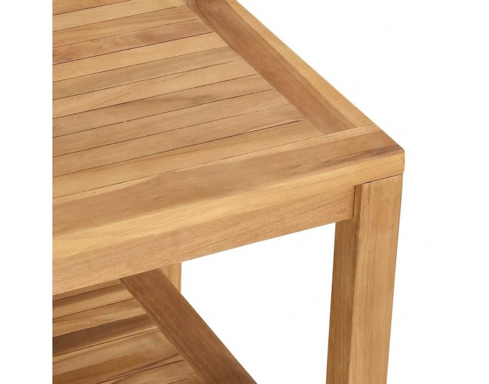 Sonata H Масичка за кафе Кафяво 45 x 45 x 45 cm Тиково дърво масив