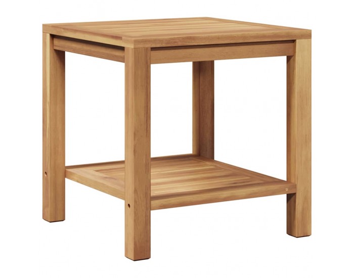 Sonata H Масичка за кафе Кафяво 45 x 45 x 45 cm Тиково дърво масив