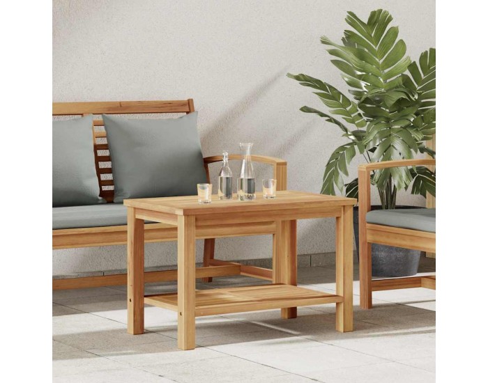 Sonata H Масичка за кафе Кафяво 70 x 40 x 45 см Тиково дърво масив