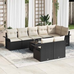 Sonata H Комплект от 8 части градински диван с възглавници Brown Poly Rattan - Seturi pentru exterior