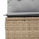 Sonata H 9-частен комплект градински диван с възглавници черен полиротан