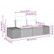 Sonata H Комплект от 3 градински диван с възглавници Черен Полиратан