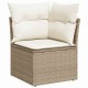Sonata H 7-членен комплект градински диван с възглавници Бежов Полиратан