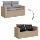 Sonata H Градински Софа Комплект 13 pcs бежово и светлосиво