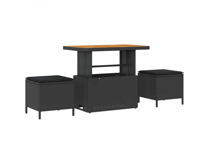 Sonata H Градински Софа Комплект 13 pcs Черно 90 x 55 x 71 cm