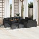 Sonata H Градински Софа Комплект 14 pcs Черно 110 x 55 x 71 см