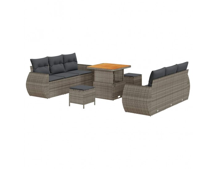 Sonata H Градински Софа Комплект с възглавница 9 pcs Сив 80 x 80 x 71 cm