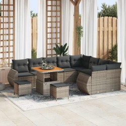 Sonata H Градински Софа Комплект 12 pcs Сив 80 x 80 x 71 cm - Canapele și bănci de grădină