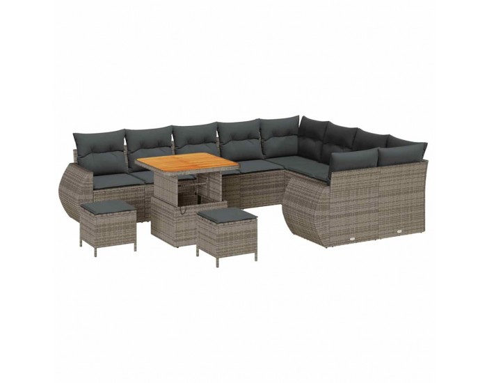 Sonata H Градински Софа Комплект 12 pcs Сив 80 x 80 x 71 cm