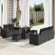 Sonata H Градински Софа Комплект 8 pcs Черно 90 x 55 x 71 cm
