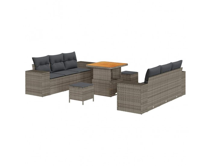 Sonata H Градински Софа Комплект с възглавница 9 pcs Сив 80 x 80 x 71 cm
