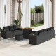 Sonata H Градински Софа Комплект 10 pcs Черно 80 x 80 x 71 cm