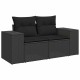 Sonata H Градински Софа Комплект 10 pcs Черно 80 x 80 x 71 cm
