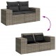 Sonata H Градински Софа Комплект 10 pcs Сив 80 x 80 x 71 cm