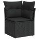 Sonata H Градински Софа Комплект 11 pcs Черно 80 x 80 x 71 cm