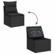 Sonata H Градински Софа Комплект 11 pcs Черно 80 x 80 x 71 cm