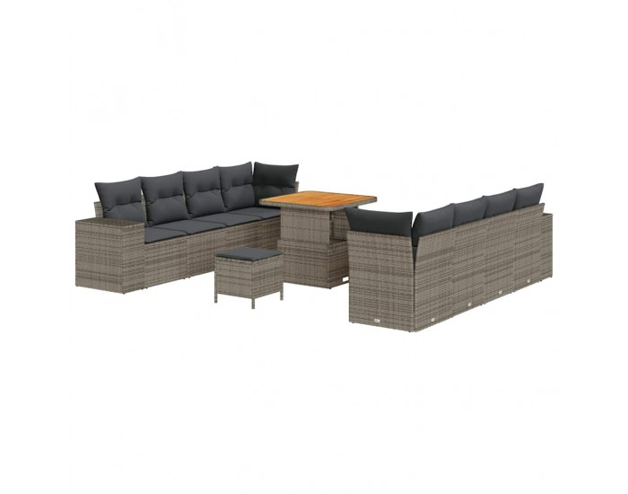 Sonata H Градински Софа Комплект 11 pcs Сив 80 x 80 x 71 cm