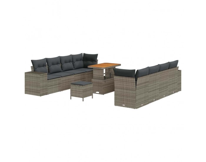 Sonata H Градински Софа Комплект 11 pcs Сив 90 x 55 x 71 cm